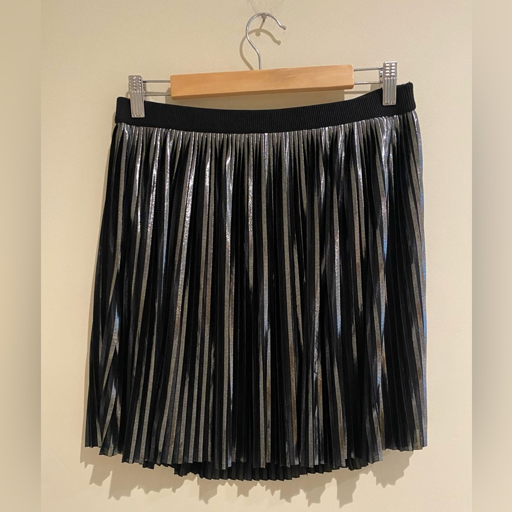 Express Metallic Mini Skirt